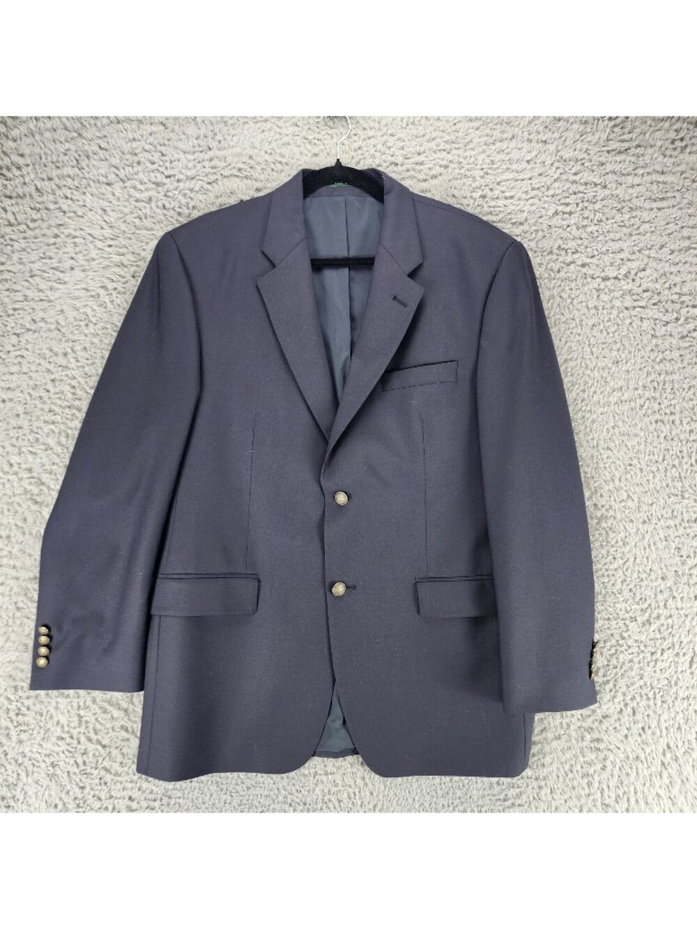 Ralph Ralph Lauren Jacket Mens 42R Navy Blue Wool Blend 2 Button Blazer